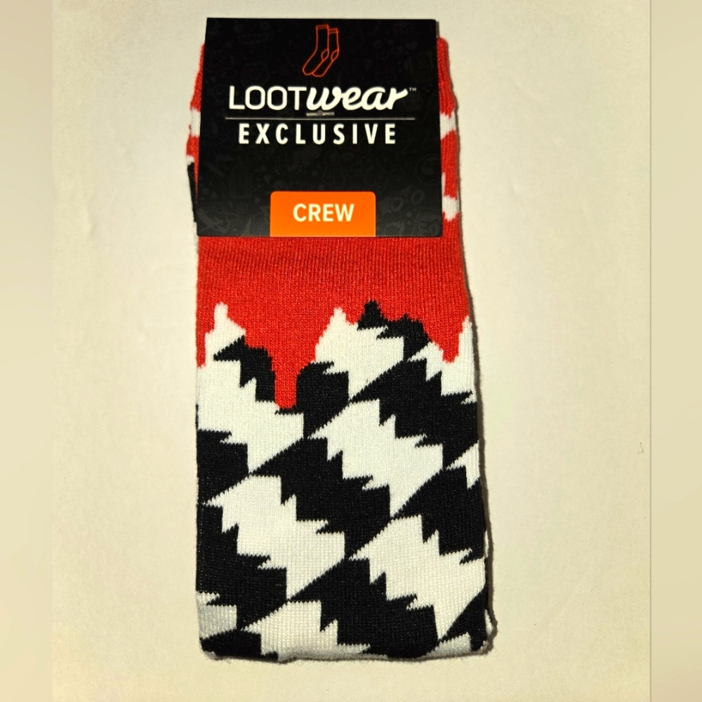 Lootwear Exclusive Men's 6-12 Dracula Crew Socks NEW